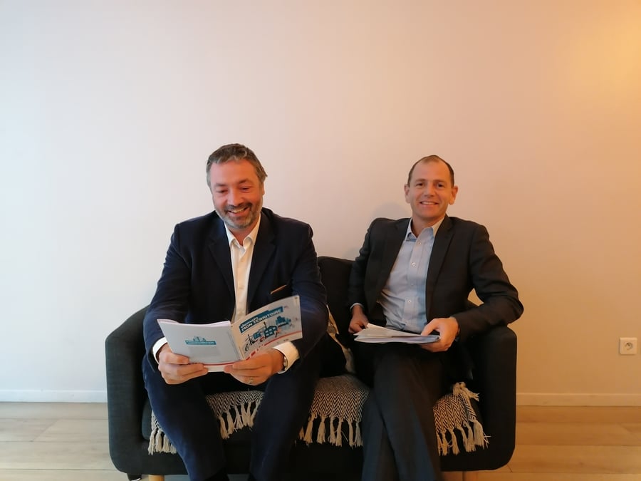 De gauche à droite : le président de l'Ademe Arnaud Leroy et le directeur général délégué Fabrice Boissier.