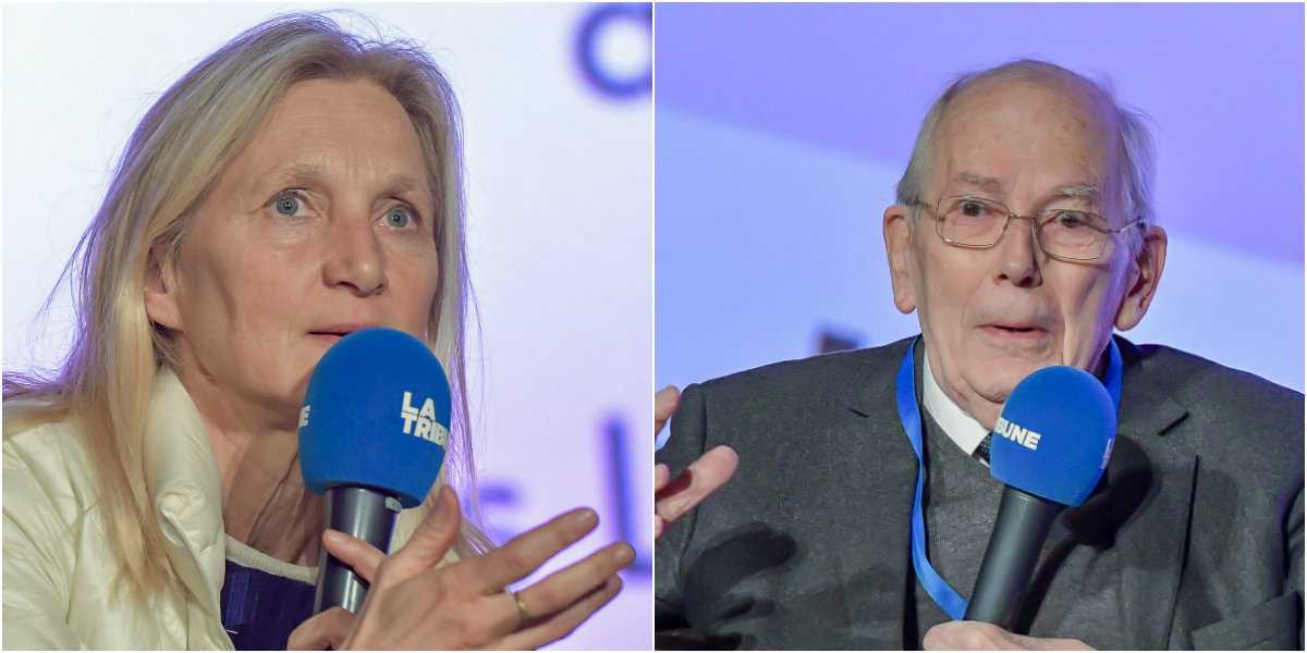 Clara Gaymard et Michel Camdessus ont échangé sur le thème de la confiance, de la bienveillance et de la jeunesse, le 7 février 2020, à Bordeaux lors d'Une Epoque Formidable.