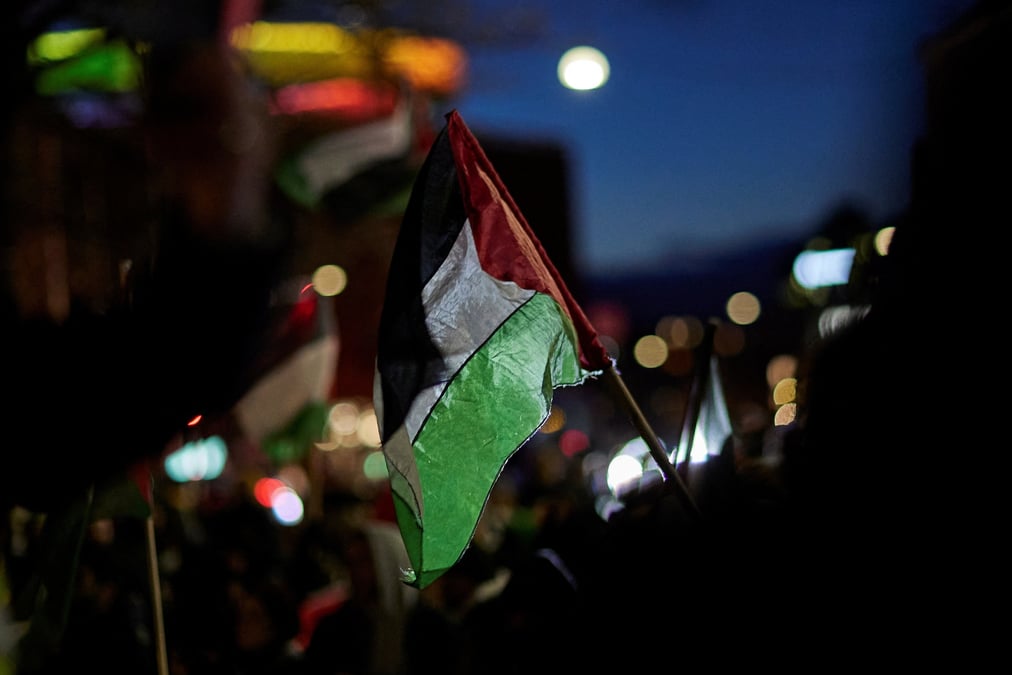 Une manifestation de soutien aux palestiniens