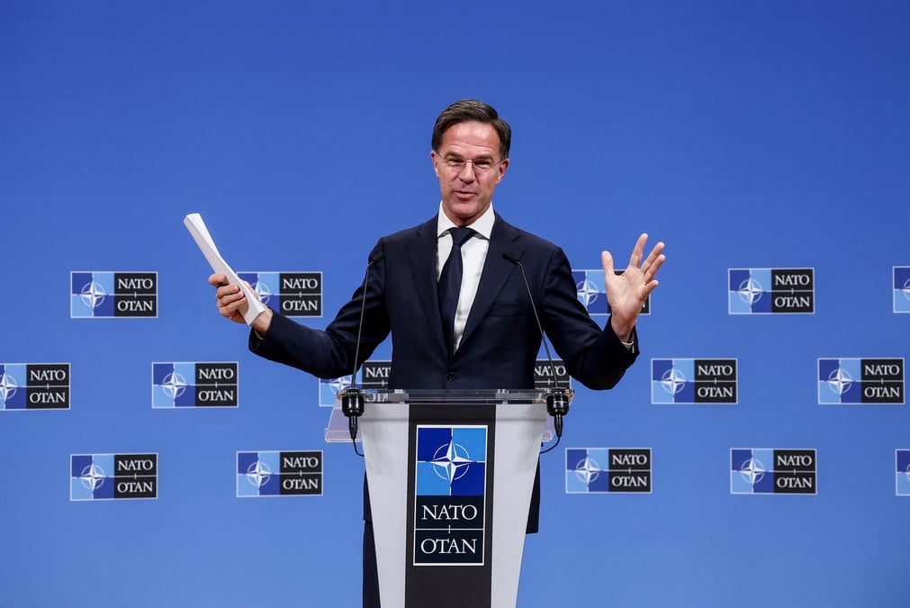Le secretaire general de l'otan mark rutte