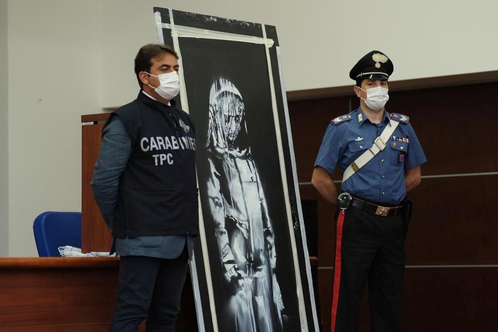 Six arrestations apres le vol d'une oeuvre de banksy