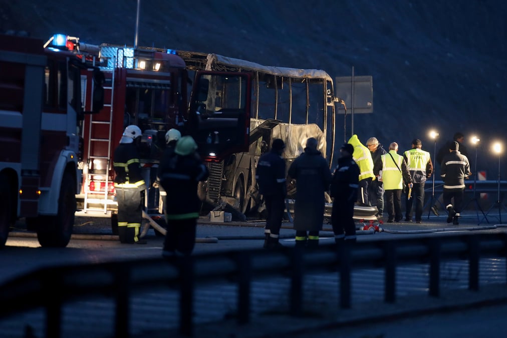L'accident d'un car de touristes en bulgarie fait 46 morts