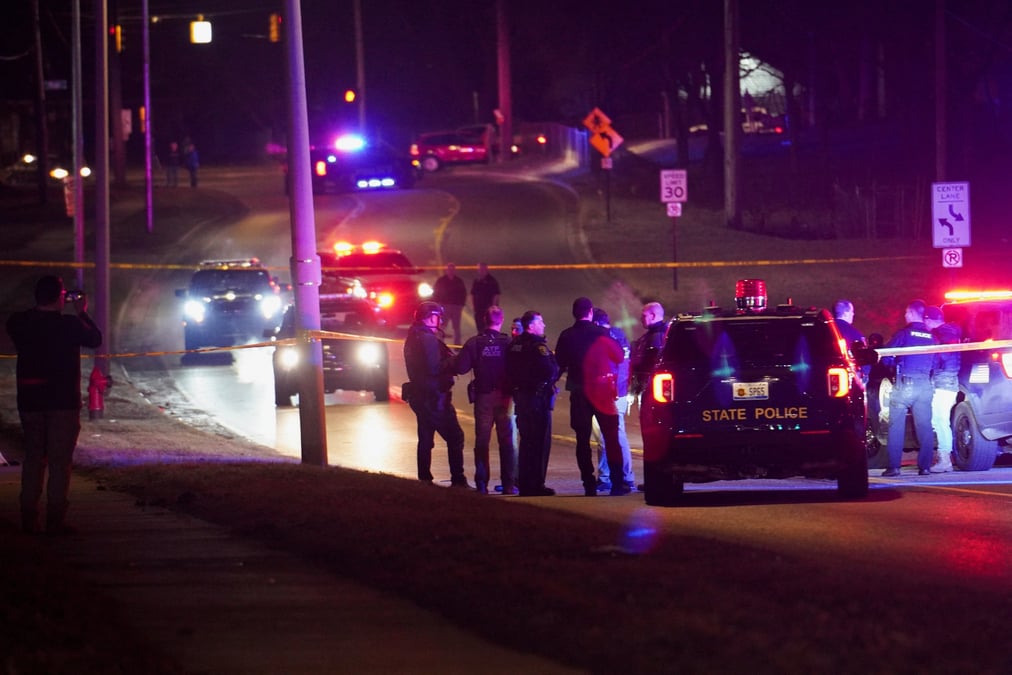 Photo de la police pres du campus de l'universite de michigan state