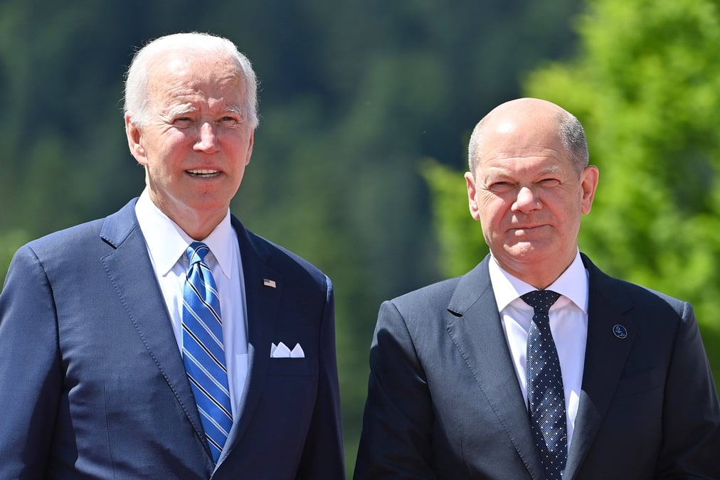Olaf Scholz est parti outre-Atlantique pour plaider la cause de l'Ukraine.