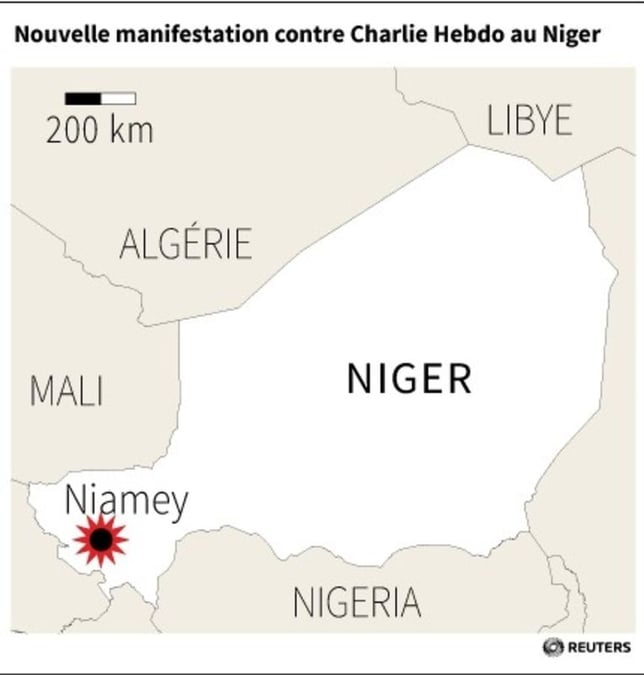Nouvelle manifestation contre charlie hebdo au niger