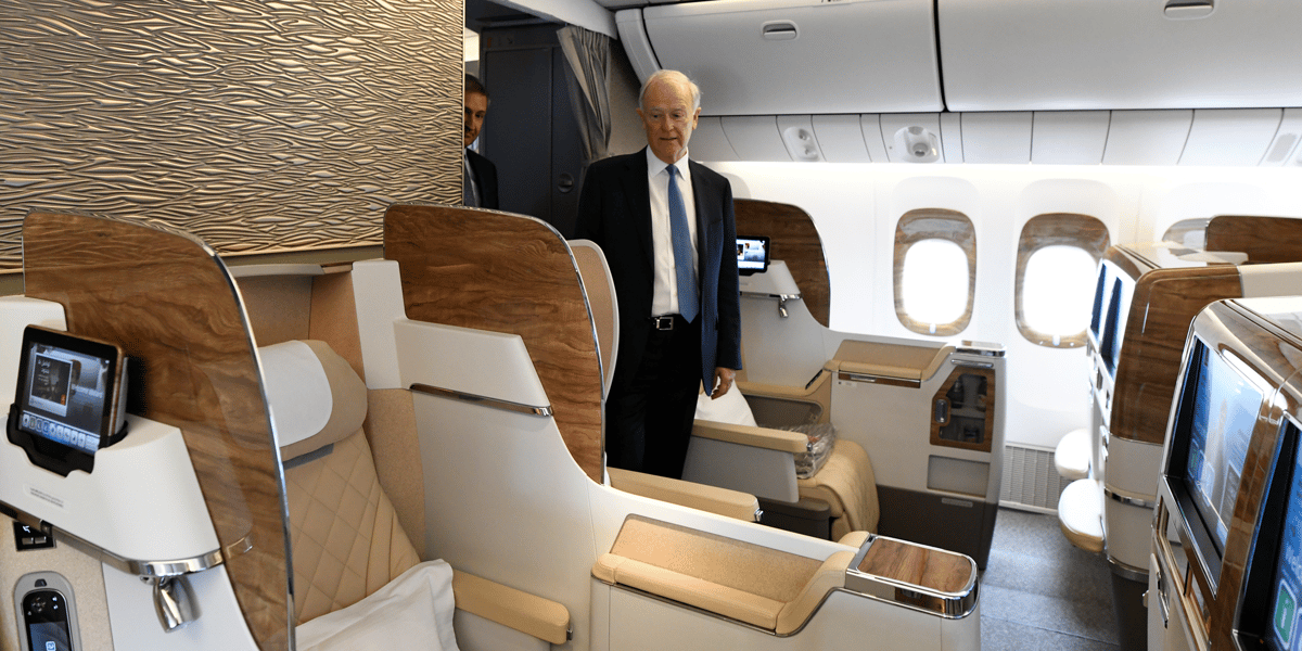 La décoration intérieure des avions est une des spécialités de Prodec Métal.