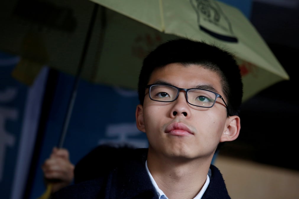 L'activiste hongkongais joshua wong condamne a 3 mois de prison