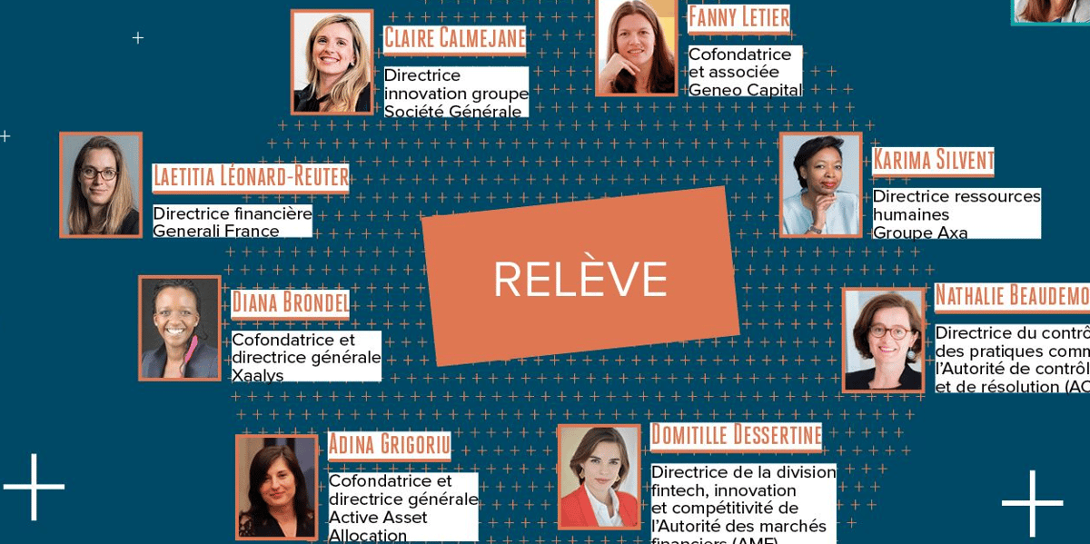 Détail de l'infographie "La constellation des femmes dans la finance" parue dans "La Tribune Hebdo" n°306 pp 10-11 (à l'intérieur de l'article, cliquez sur l'infographie pour la voir dans son  intégralité, l'agrandir plein écran et zoomer sur les détails).