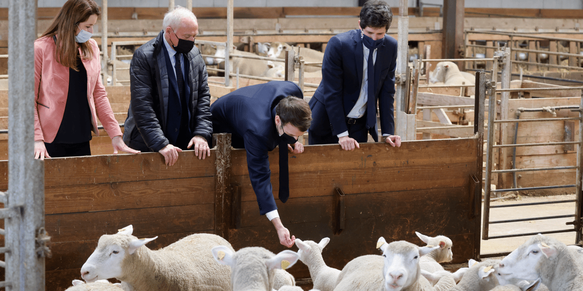 Macron, SIA, salon de l'agriculture 2021, ferme d'Étaules