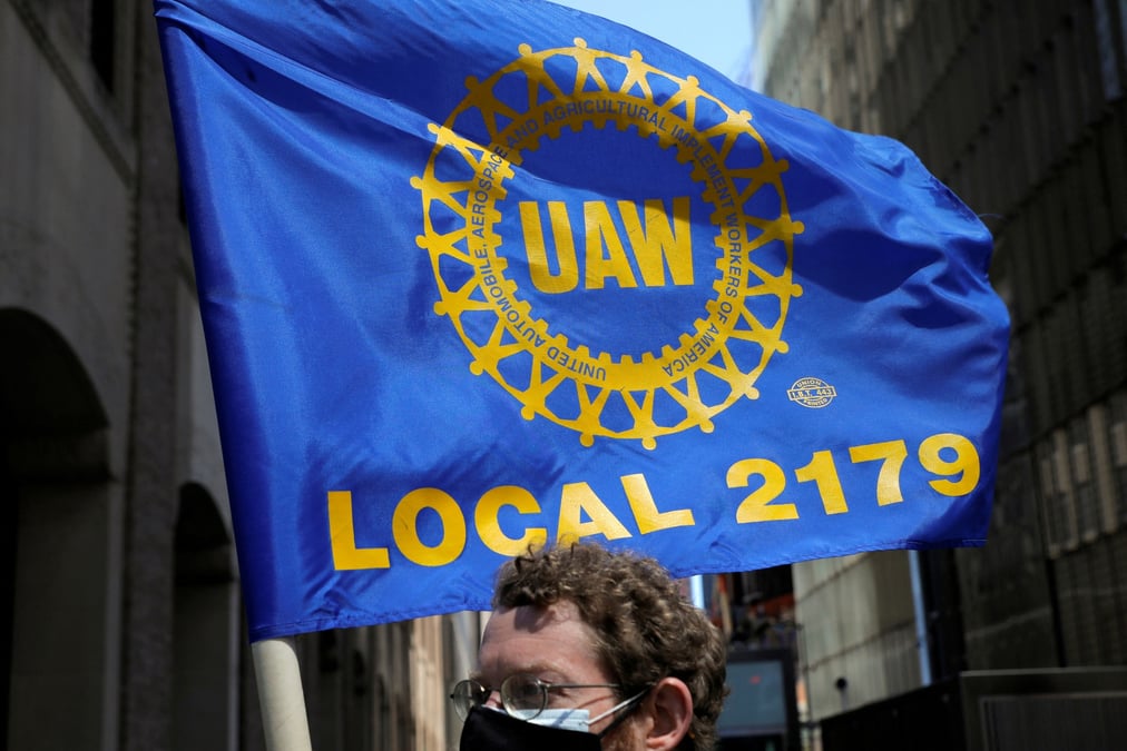 Photo d'archives: rassemblement du 1er mai a new york city, aux etats-unis