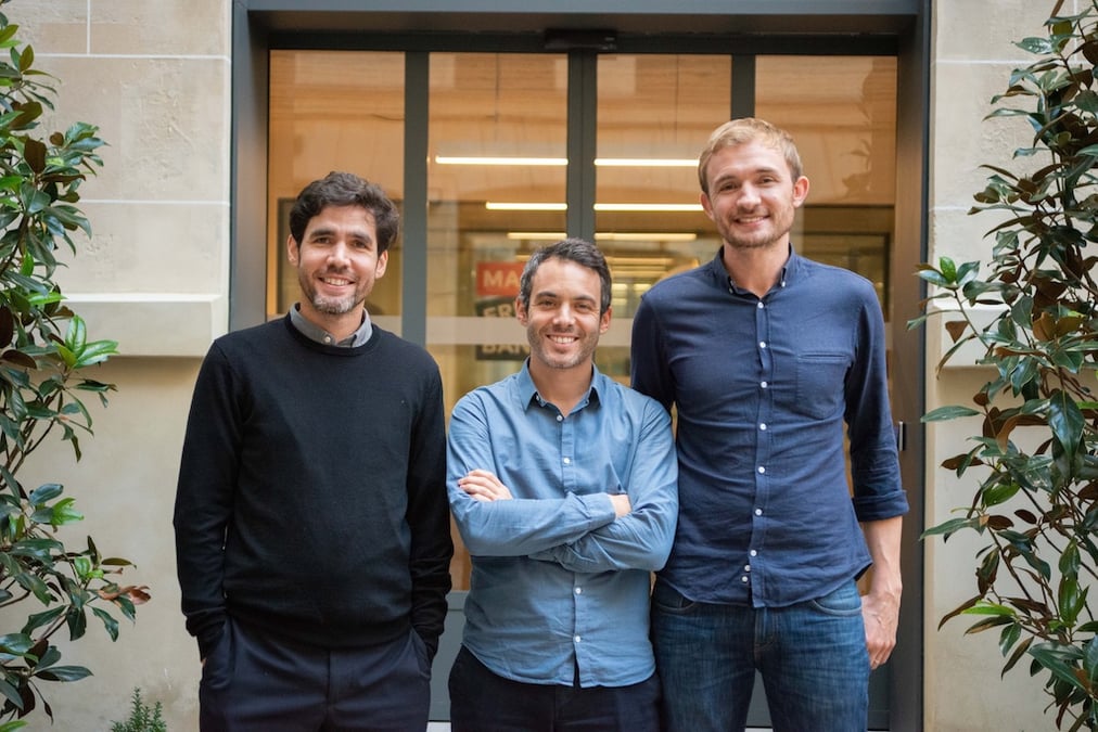 Les trois cofondateurs de Libeo, de gauche à droite : Jeremy Attuil, Pierre Dutaret et Pierre-Antoine Glandier.