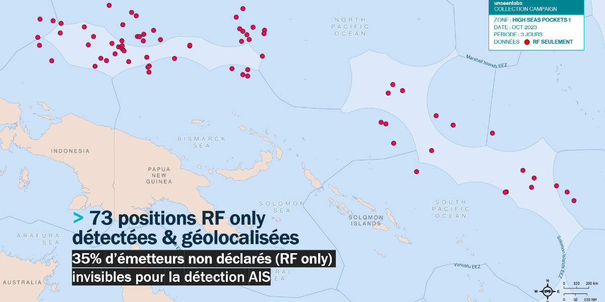 Unseenlabs piège les « dark ships » grâce aux satellites de détection des signaux radiofréquences.