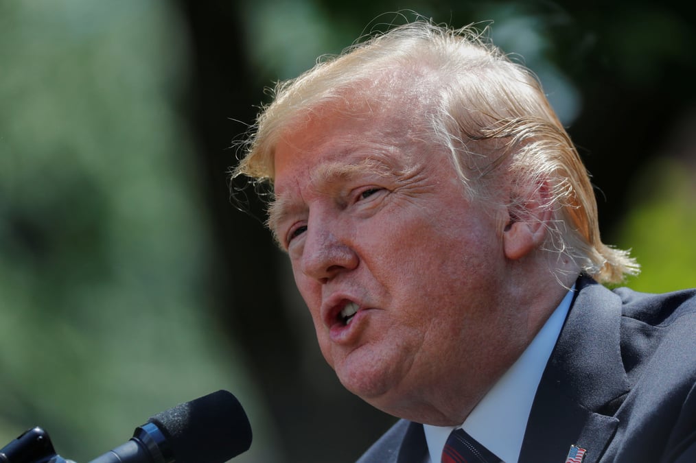 Trump dit "ne pas esperer" qu'une guerre eclate avec l'iran