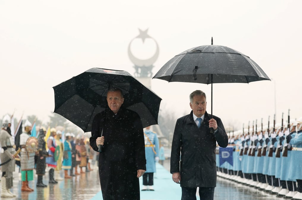 Le president finlandais niinisto en visite en turquie
