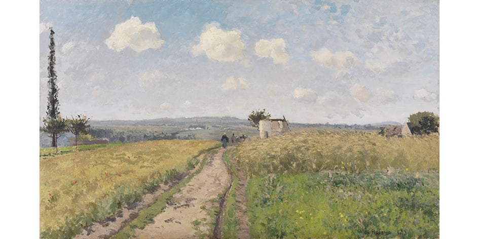 « Une matinée de juin » (1873), huile sur toile, Camille Pissarro.