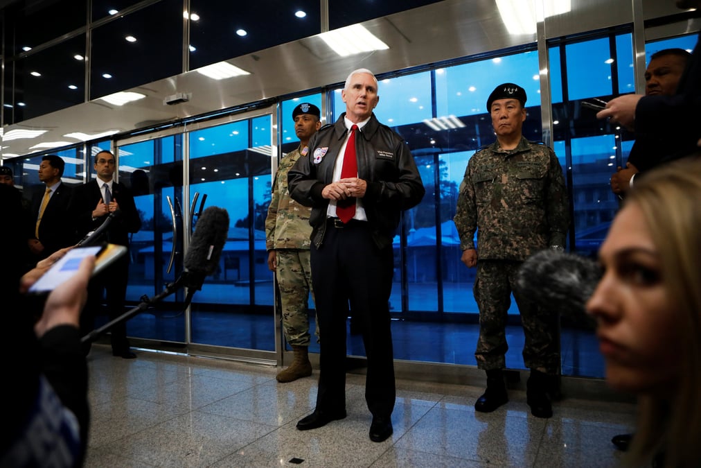 Pyongyang: pence souligne la fin de la "patience" des usa