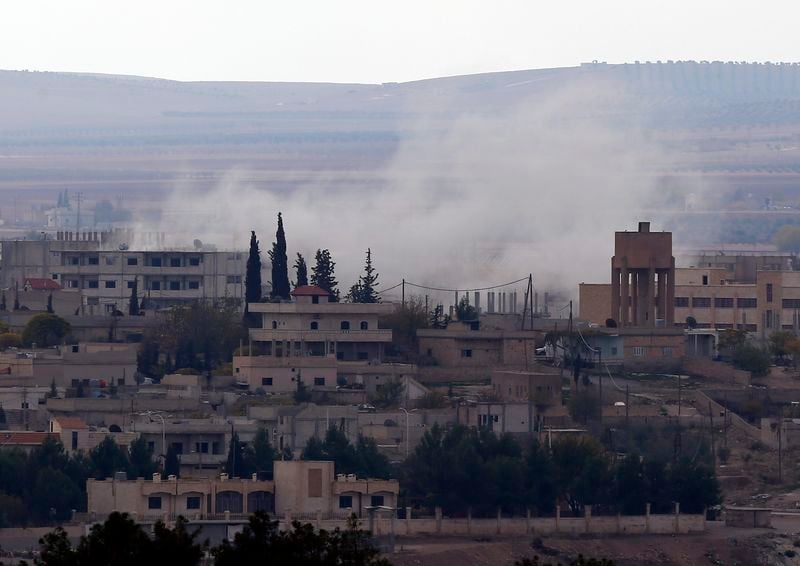 A Kobani, les Kurdes ont pris des armes et des bâtiments à l'EI