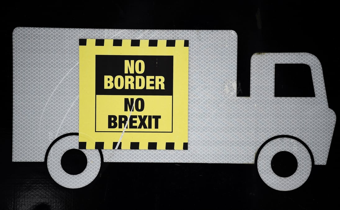 Irlande du Nord, no border, no brexit, trucks, camions,