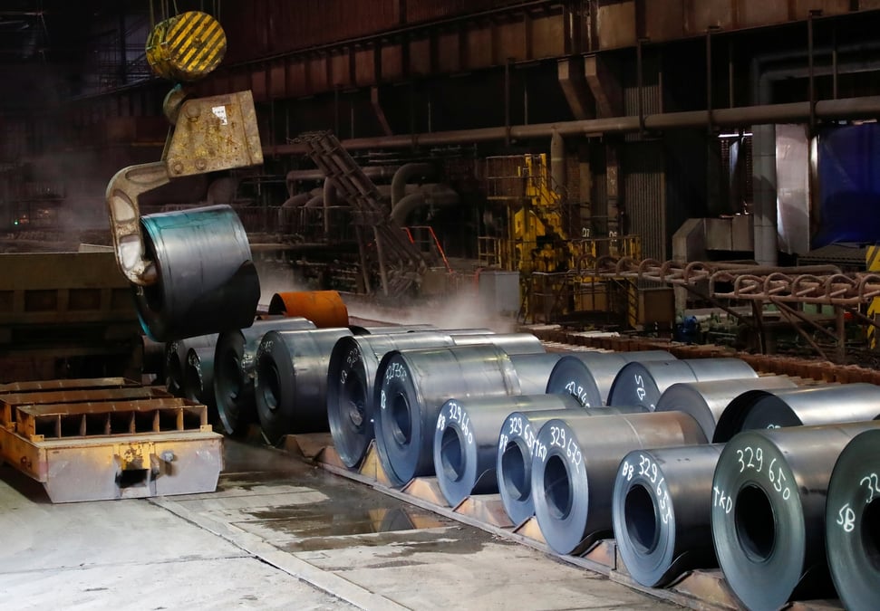 L'usine de thyssenkrupp a duisburg, en allemagne