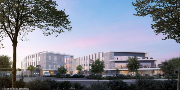 A Mauguio, en périphérie de Montpellier, le Parc Industries Or Méditerranée (PIOM) incarne un nouveau type de parc d'activité, orienté vers la tech-industrie.