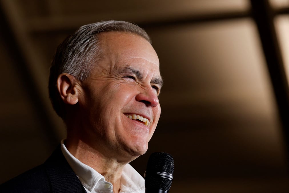 Le candidat libéral et actuel Premier ministre Mark Carney.