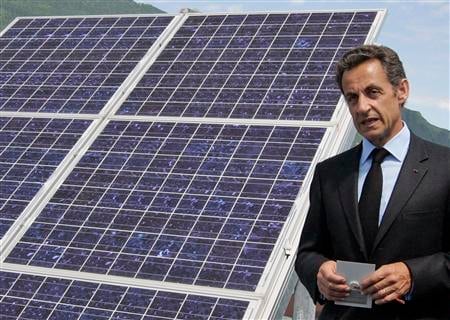 NICOLAS SARKOZY PLAIDE POUR LES ÉNERGIES RENOUVELABLES