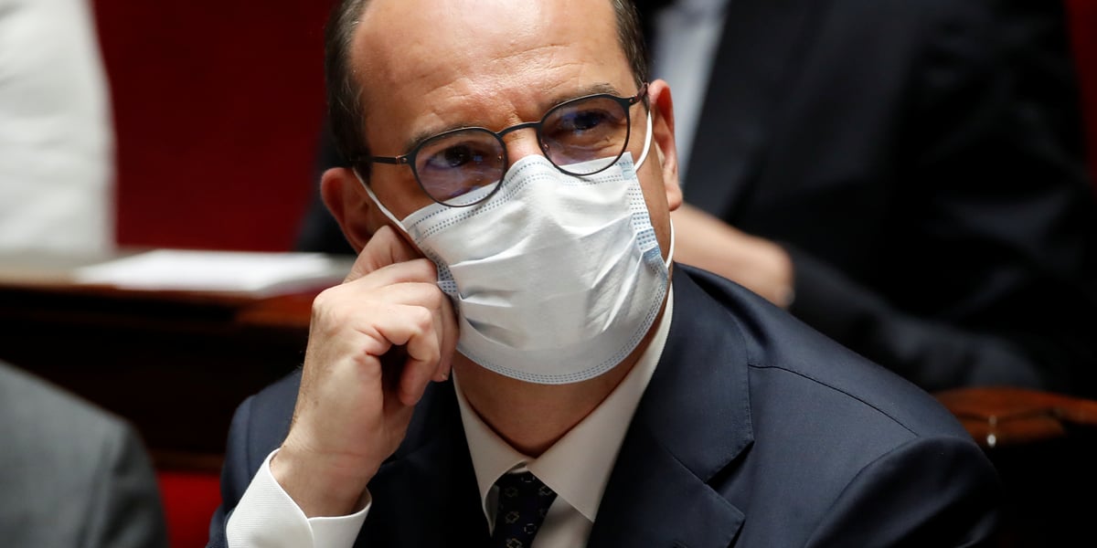Jean Castex, premier ministre, lors de la session de questions au gouvernement, ce mercredi 8 juillet 2020, à l'Assemblée nationale.