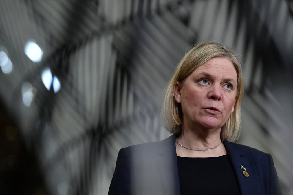 La suede veut porter ses depenses militaires a 2% du pib des que possible, dit premiere ministre