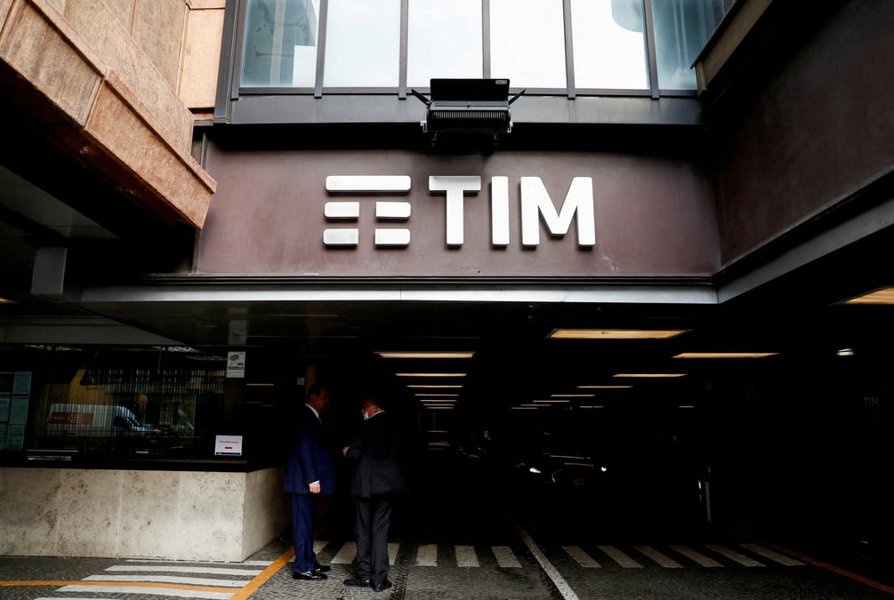 Le logo de tim a son siege de rome