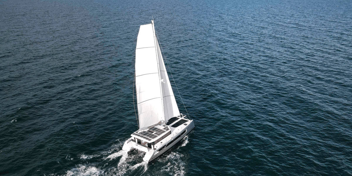 Au printemps, l'entreprise catalane Windelo a présenté le deuxième modèle de sa gamme, un catamaran de 54 pieds, de conception écologique.
