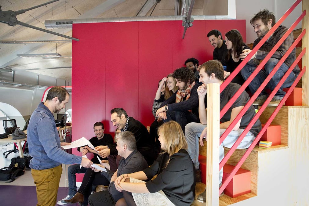 L'équipe d'1D LAB au moment de sa levée de fonds en 2016. Crédit : 1D Lab
