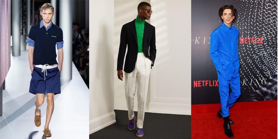 1. Collection Miu Miu printemps-été 2024. 2. La collection Ralph Lauren printemps-été 2024. 3. Timothée Chalamet en 2019 à Sydney en Australie.