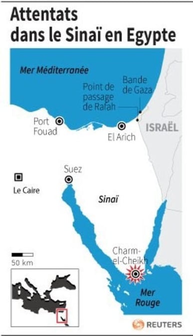 Deux attentats dans le Sinaï, au moins deux morts