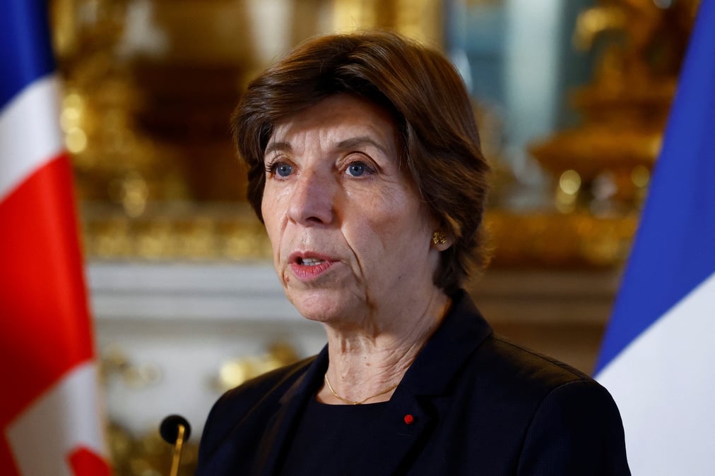 La ministre francaise des affaires etrangeres et europeennes, catherine colonna