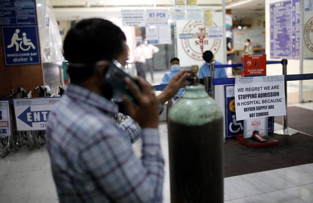 Coronavirus: flambee record de nouveaux cas en inde, les hopitaux debordes
