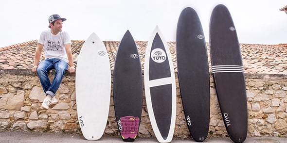 A Montpellier, Yuyo fabrique des planches de surf écologiques à base de filaments de plastiques recyclés.