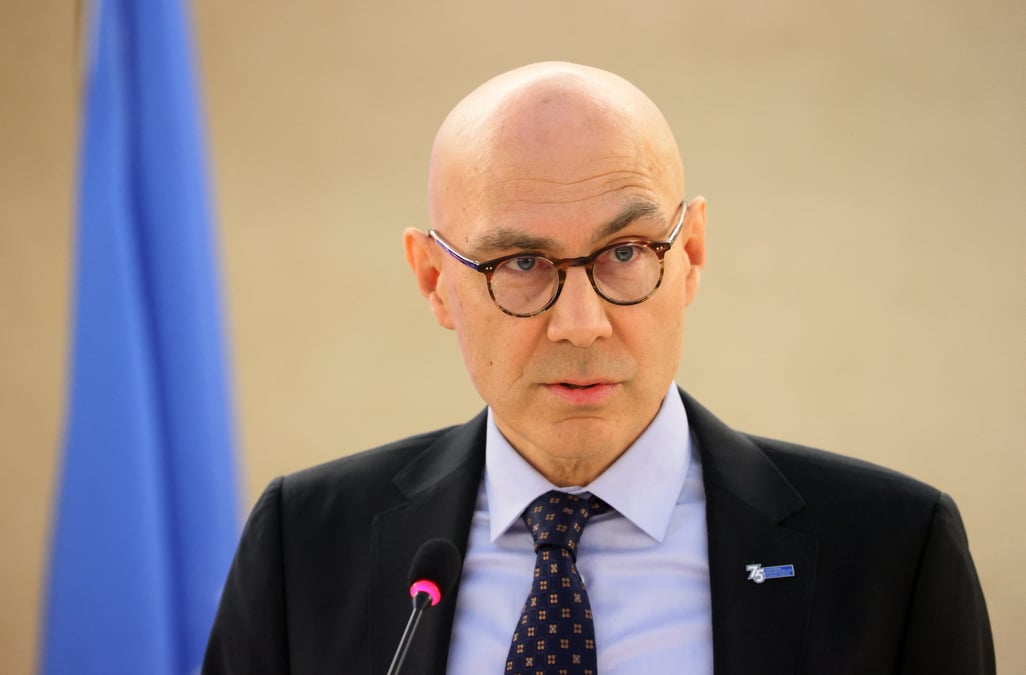 Volker turk assiste au conseil des droits de l'homme aux nations unies a geneve