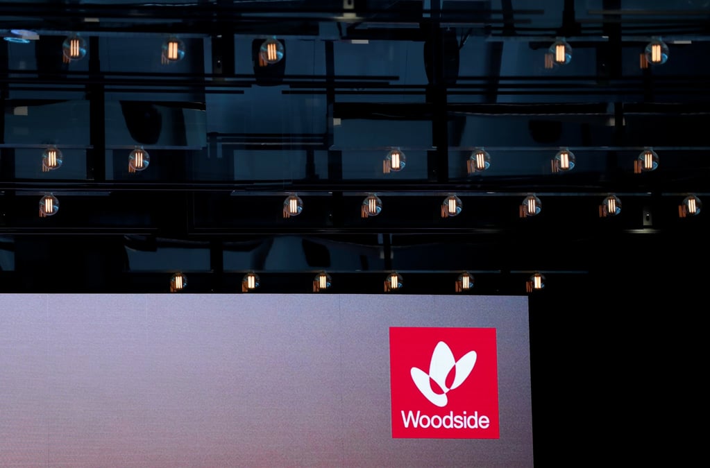Le logo de l'entreprise petroliere australienne woodside