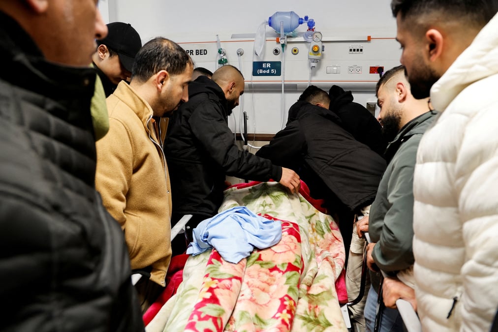 Apres un raid israelien, a jenine