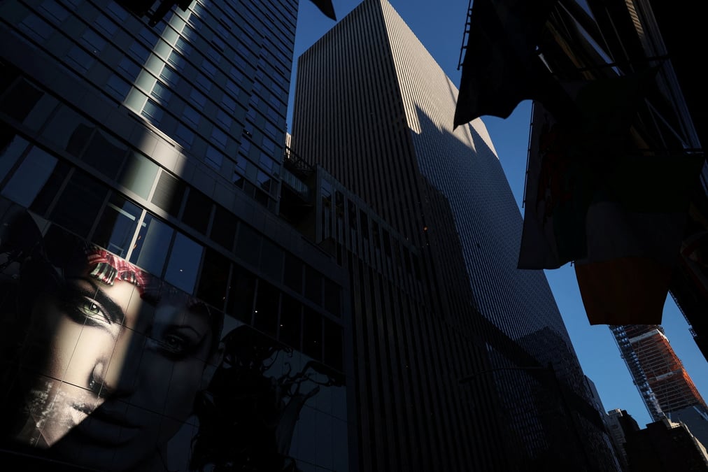 Les gratte-ciel du quartier de times square a new york