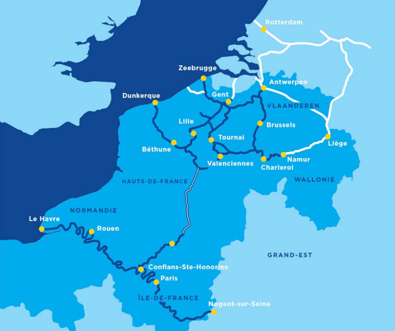 Plan du Canal Seine Nord Europe