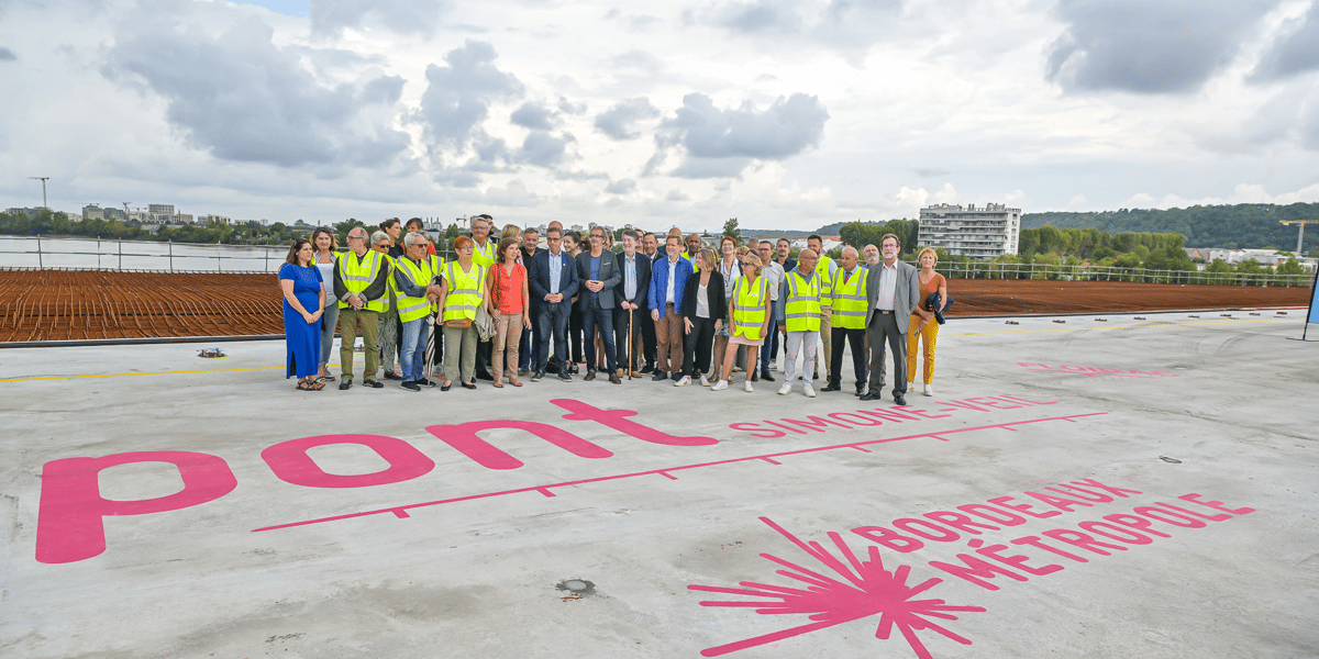 Pour la première fois, les élus se sont retrouvés sur le pont Simone Veil.
