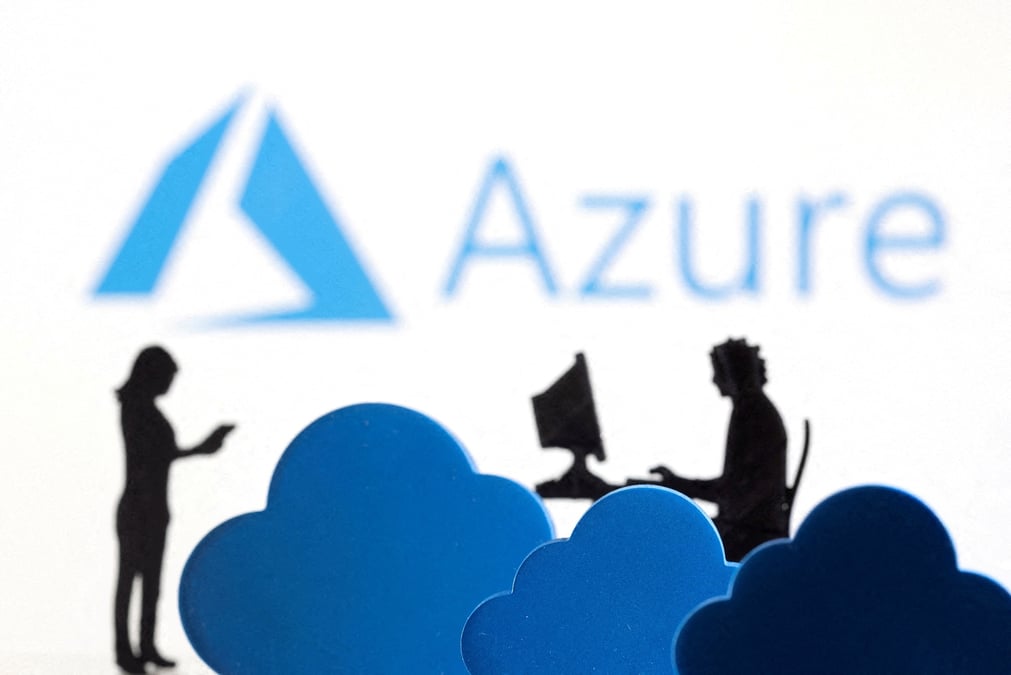 Illustration du logo du service cloud microsoft azure