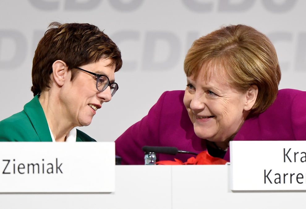 Kramp-karrenbauer plus populaire que la chanceliere merkel