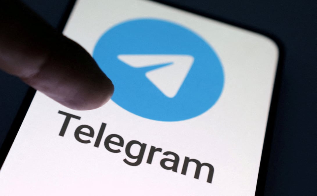 Photo d'archives: le logo de l'application telegram