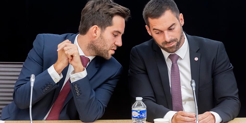 Les députés Thomas Ménagé et Julien Odoul ont été chargés de coordonner les futures législatives.