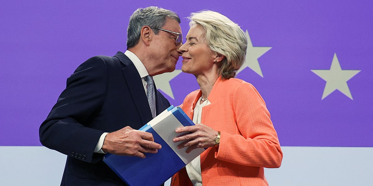 Le déploiement d'un brevet unitaire européen fait partie des préconisations du rapport remis en septembre 2024 par Mario Draghi à Ursula von der Leyen.