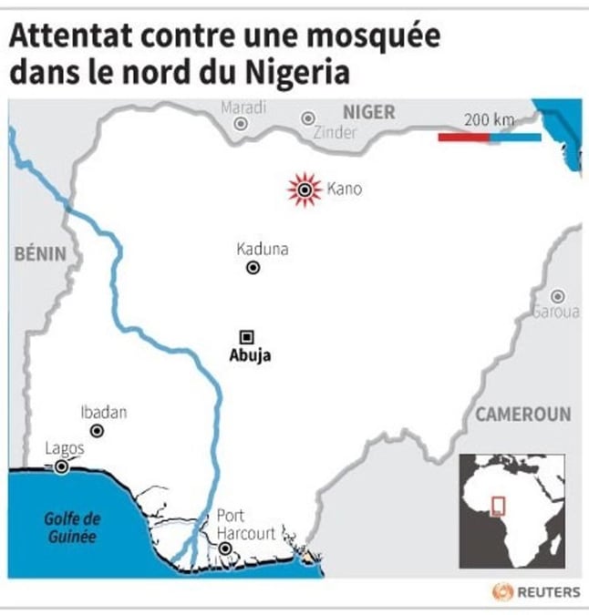 Attentat à la mosquée de Kano, dans le nord du Nigeria