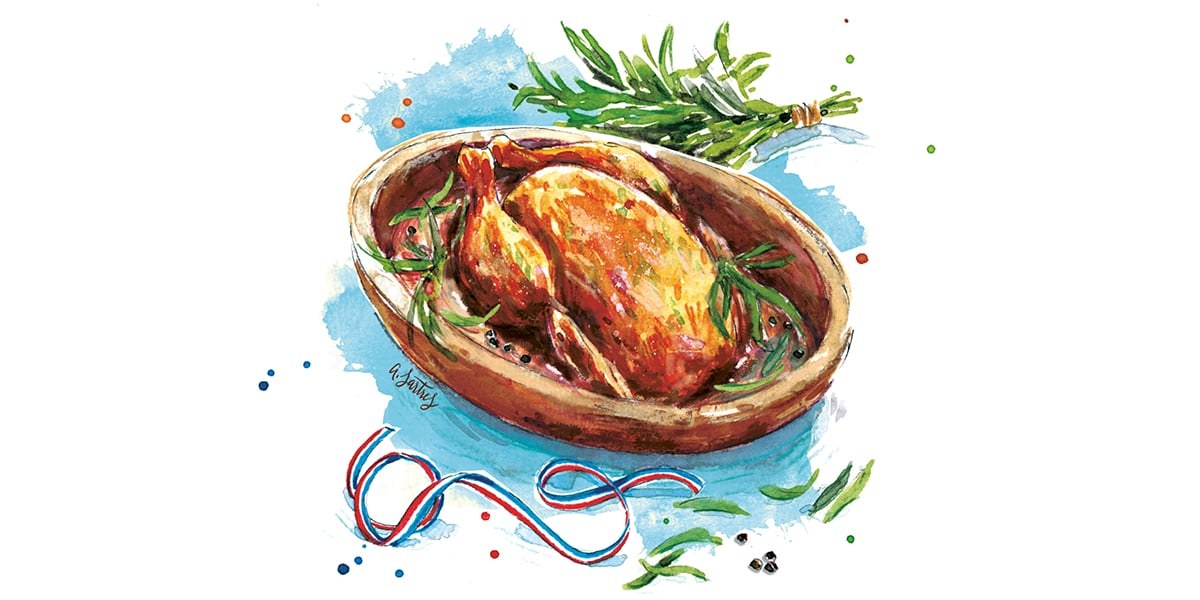 Poulet du Bourbonnais.