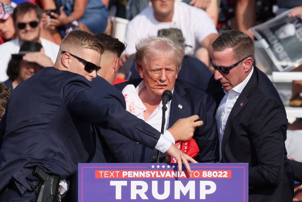 Donald trump apres une tentative d'assassinat en pennsylvanie